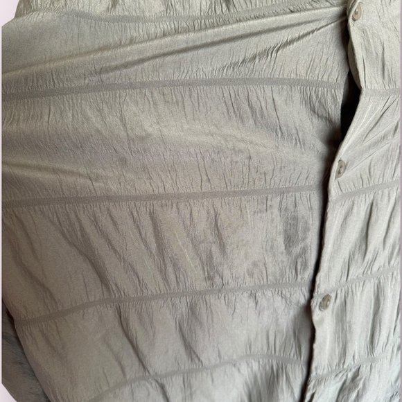 ASOS | Men’s | COLLUSION Textured Relaxed Short Sleeve Shirt in Khaki | Size: L - Picture 5 of 9